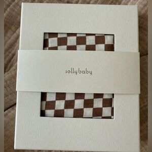 Solly Baby Mocha Chequer Wrap.